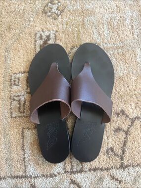 Ancient Greek sandals leather thongs